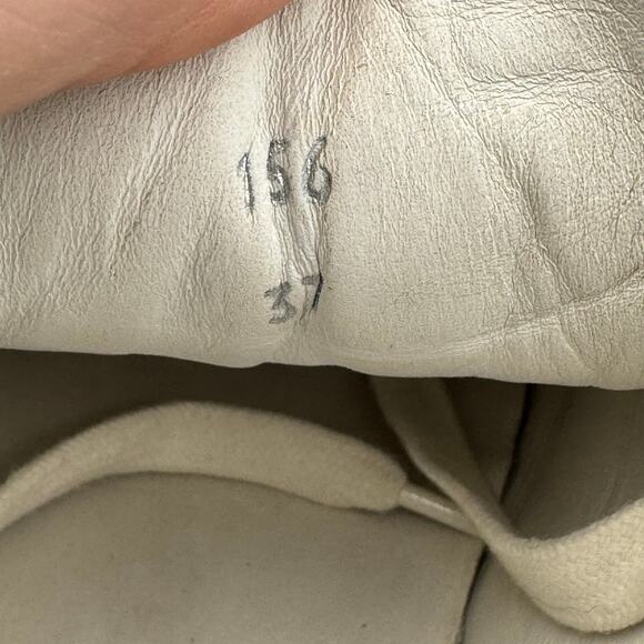 Acne Studios White Leather Platform Sneakers Sz 37~US 6.5–7 Minimalist Designer - Picture 7 of 8